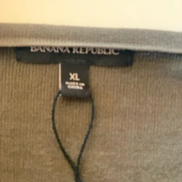 Bannana Republic wrap knit v-neck dress.  XL.  Dark Cypress Green - Picture 4 of 6